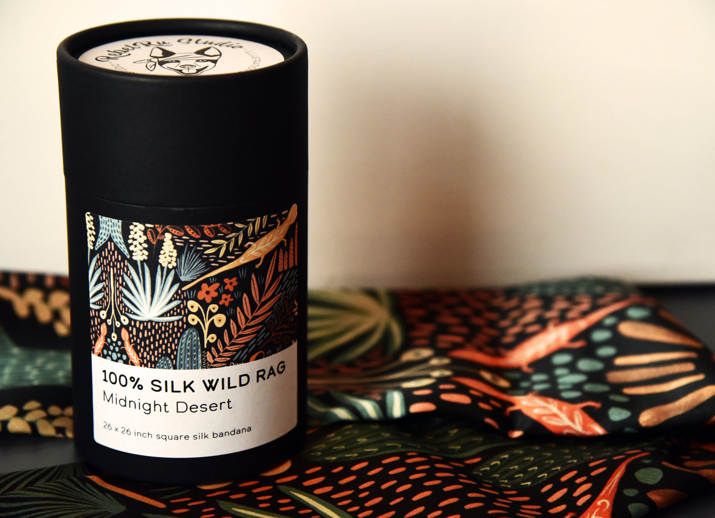 Midnight Desert Silk Wild Rag