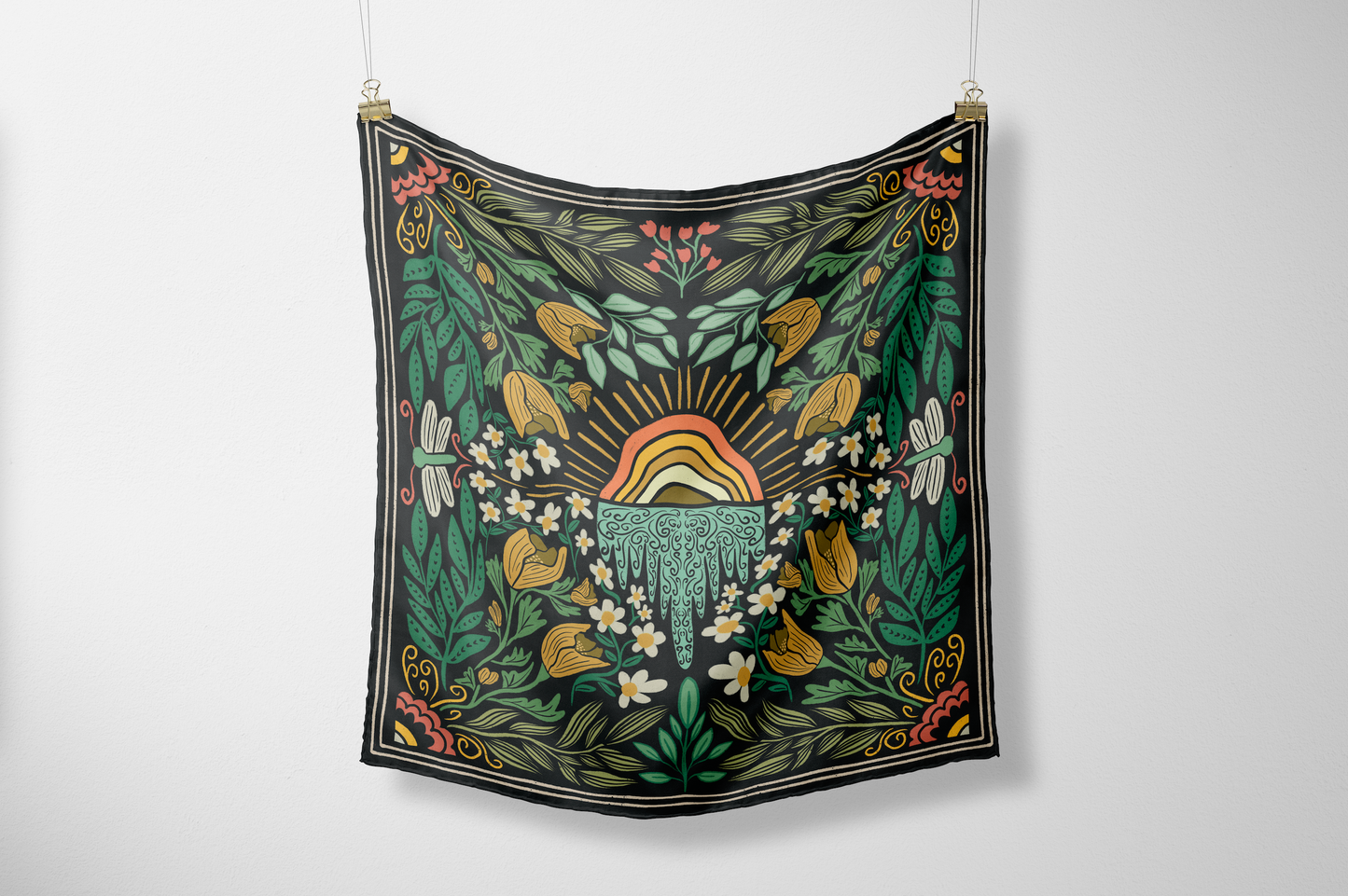 Under the Rainbow Silk Wild Rag