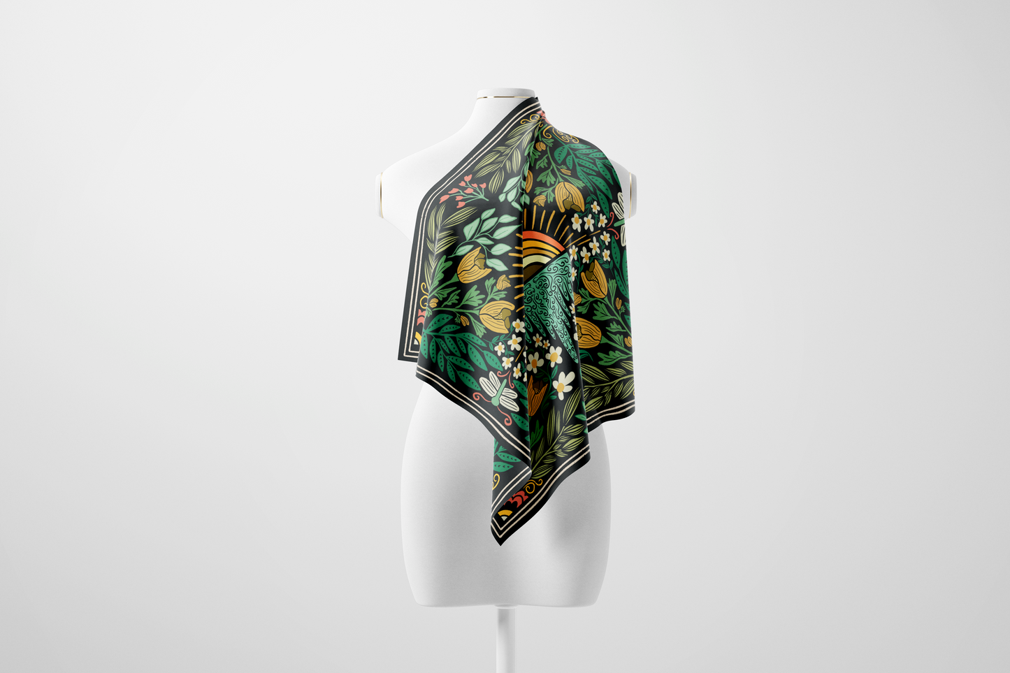 Under the Rainbow Silk Wild Rag