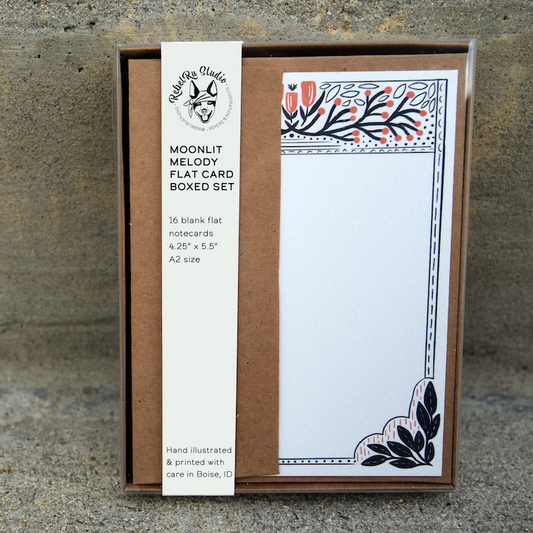 Moonlit Melody - Boxed Set of 16 Premium Flat Notecards